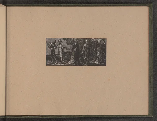 Colinet Mocked by Two Boys by William Blake, print, 1821