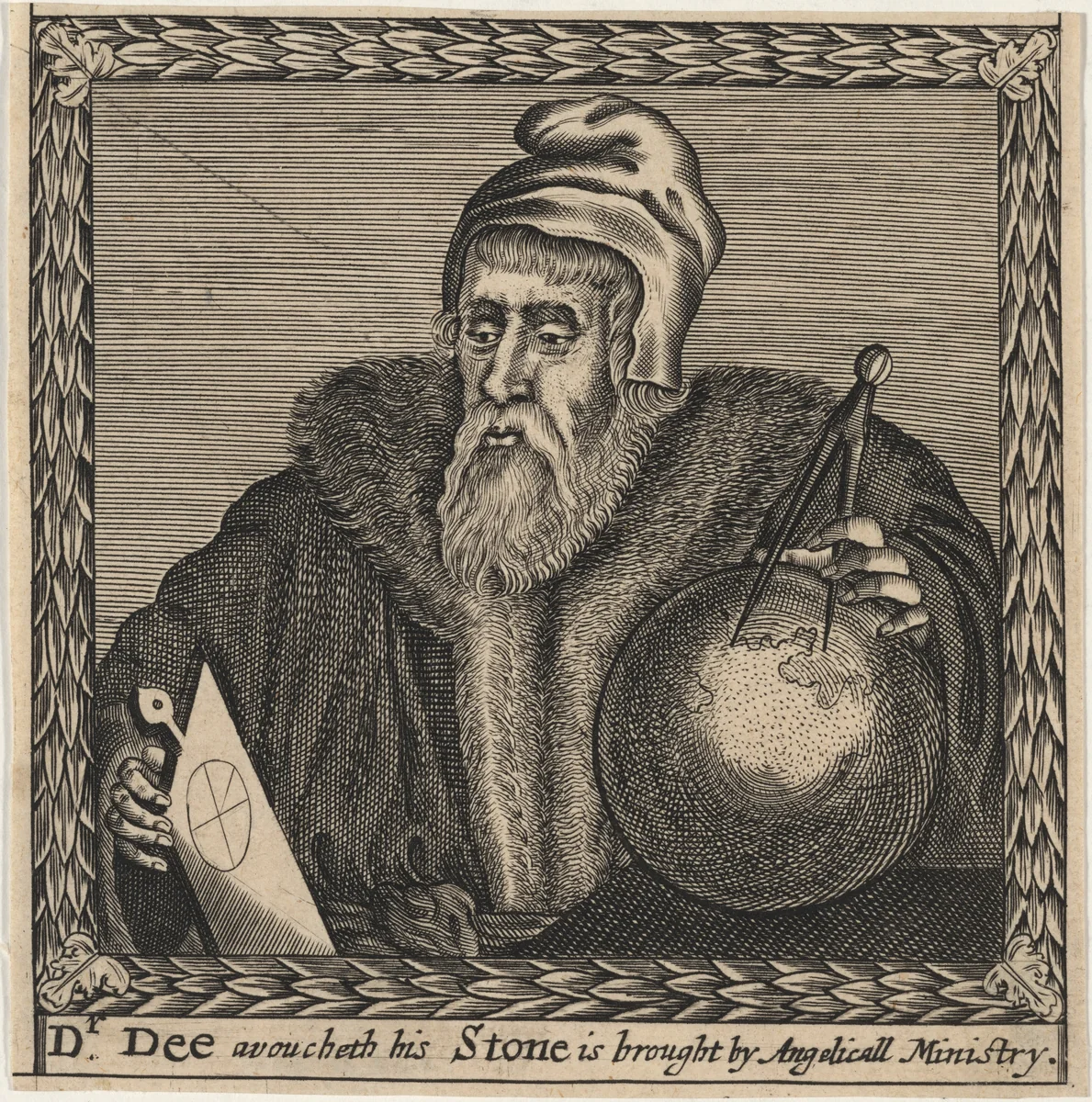 John Dee, Astrologer by Unknown 19th Century, print, 1800-1899