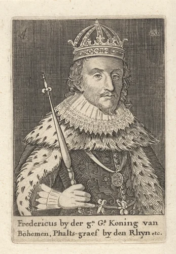 Portret van Frederik V van de Palts by anonymous, print, 1619-1652