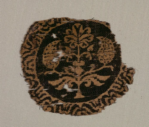 Fragment of a Segmentum with Palmette Tree by Unknown, textile, 700-799