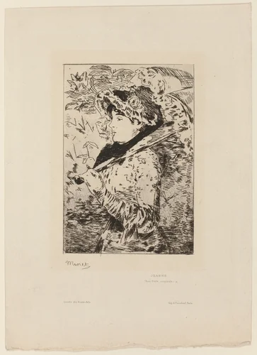 Jeanne (Spring) by Henri Charles Guérard, print, 1902