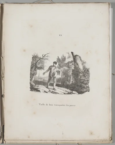Art of the Lithograph: Transfer of a Wood Engraving, Plate VI by Alois Senefelder, other, 1819