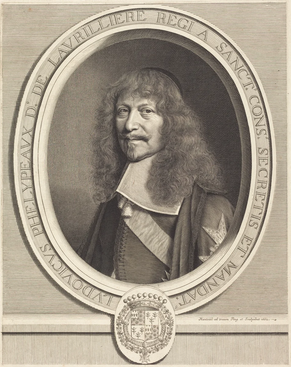 Louis-Phelypeaux de La Vrilliere by Robert Nanteuil, print, 1662