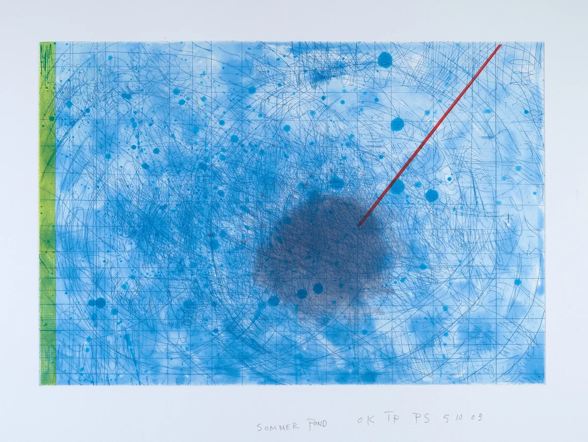 Summer Pond by Pat Steir, print, 2003