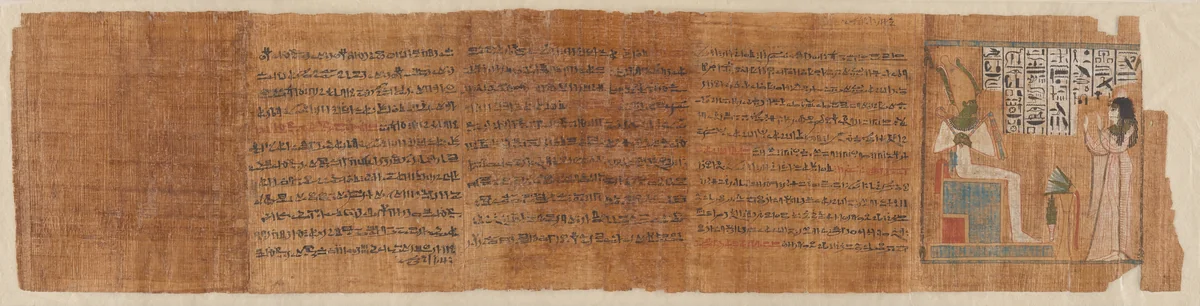 Funerary Papyrus of Tayuhenutmut by Unidentified Artist, painting, -1069--945