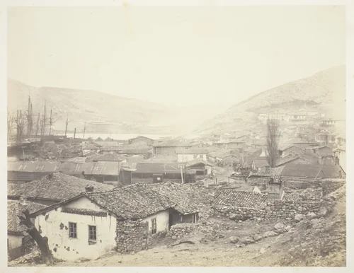General View of Balaklava by Roger Fenton, photograph, 1855