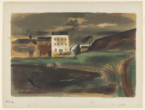 The Little Pond by Yasuo Kuniyoshi, print, 1942