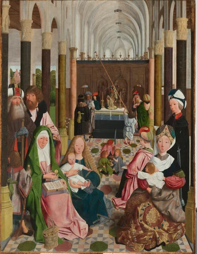 The Holy Kinship by Unknown, painting, 1495