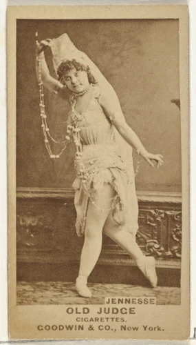 Jennesse, from the Actors and Actresses series (N171) for Old Judge Cigarettes by Goodwin & Company, photograph, 1886-1890