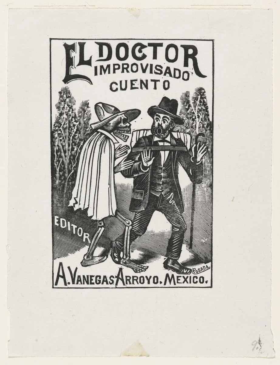 The Quack Doctor (El Doctor Improvisado) from 25 Prints of José Guadalupe Posada by José Guadalupe Posada, print, 1890