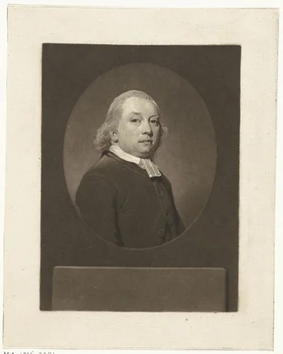 Portret van de predikant Abraham Bowier by Charles Howard Hodges, print, 1795