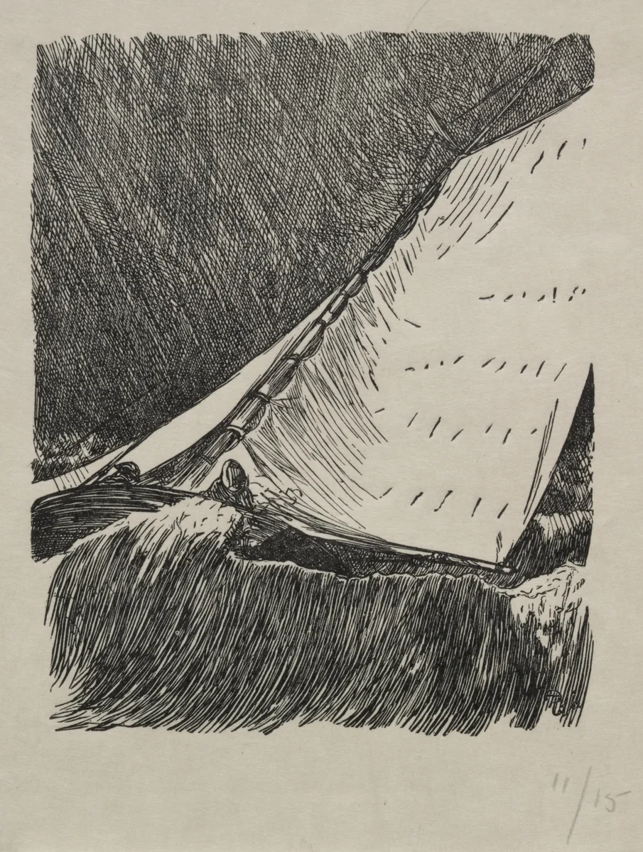 Second Thoughts by George Du Maurier, print, 1866