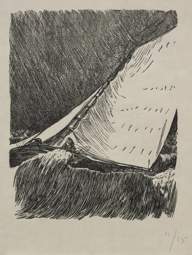 Second Thoughts by George Du Maurier, print, 1866