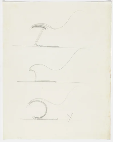Reclining Chair (Elevation sketches) by Ludwig Mies van der Rohe, mies van der rohe archive, 1926