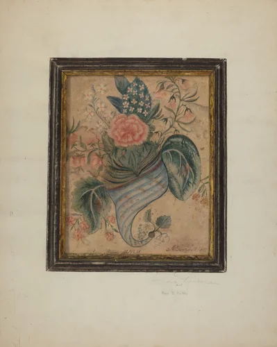 Watercolor Painting by Cora Parker, index of american design, 1939