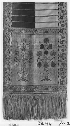 Sash by Leo Madjarski, textile, 1780-1794
