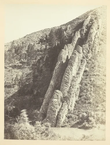 Serrated Rocks or Devil's Slide, (Near View)-Weber Canon, Utah by Andrew J. Russell, photograph, 1868-1869