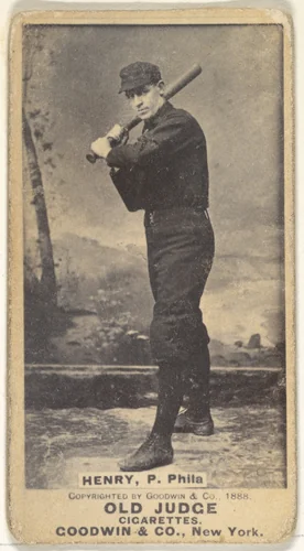 Henry, Pitcher, Philadelphia, from the Old Judge series (N172) for Old Judge Cigarettes by Goodwin & Company, photograph, 1888
