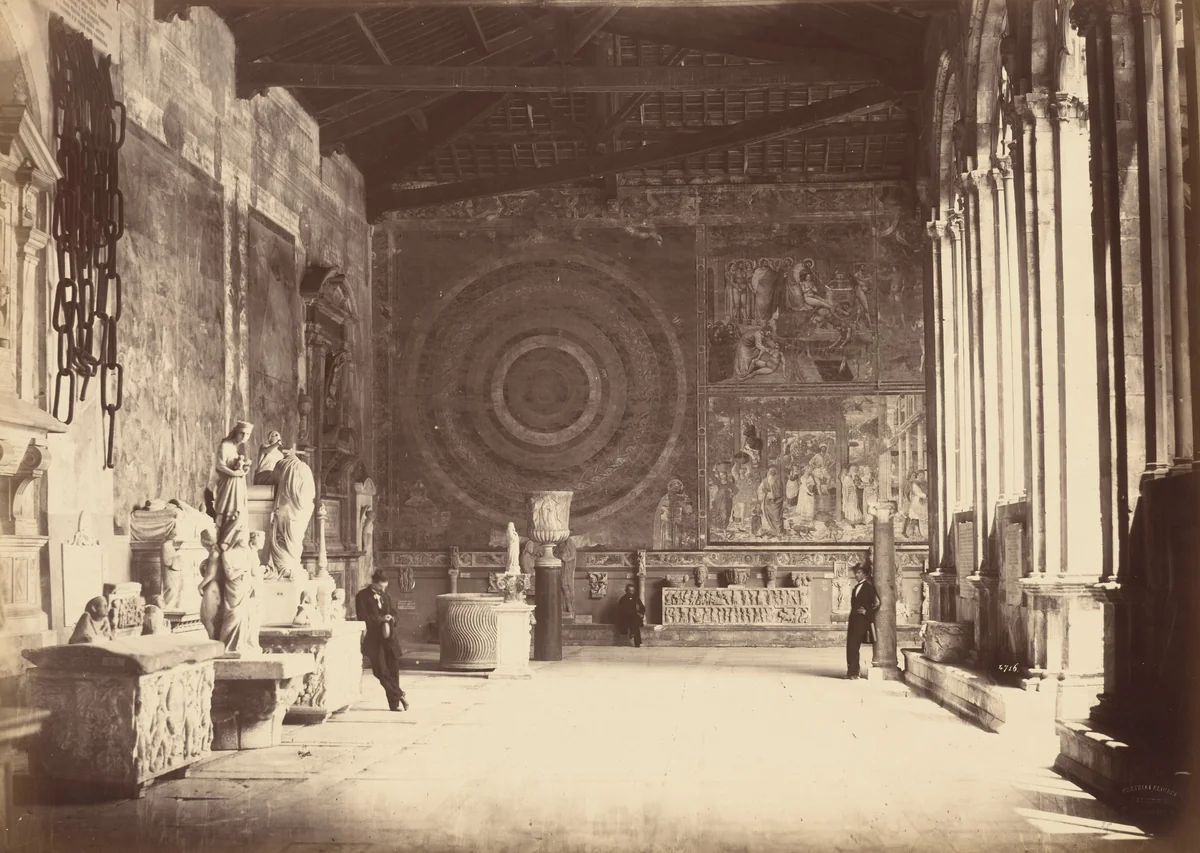 Pise: Corridore del Camposanto by Alinari Family, photograph, 1865-1875