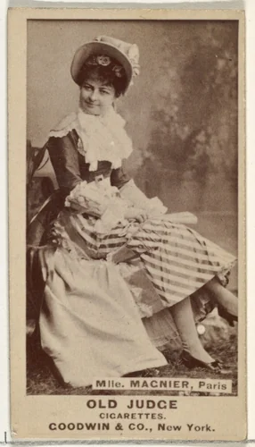Mlle. Magnier, Paris, from the Actors and Actresses series (N171) for Old Judge Cigarettes by Goodwin & Company, photograph, 1886-1890