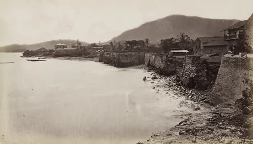 Around the Walls, Panama by Eadweard Muybridge, photograph, 1875