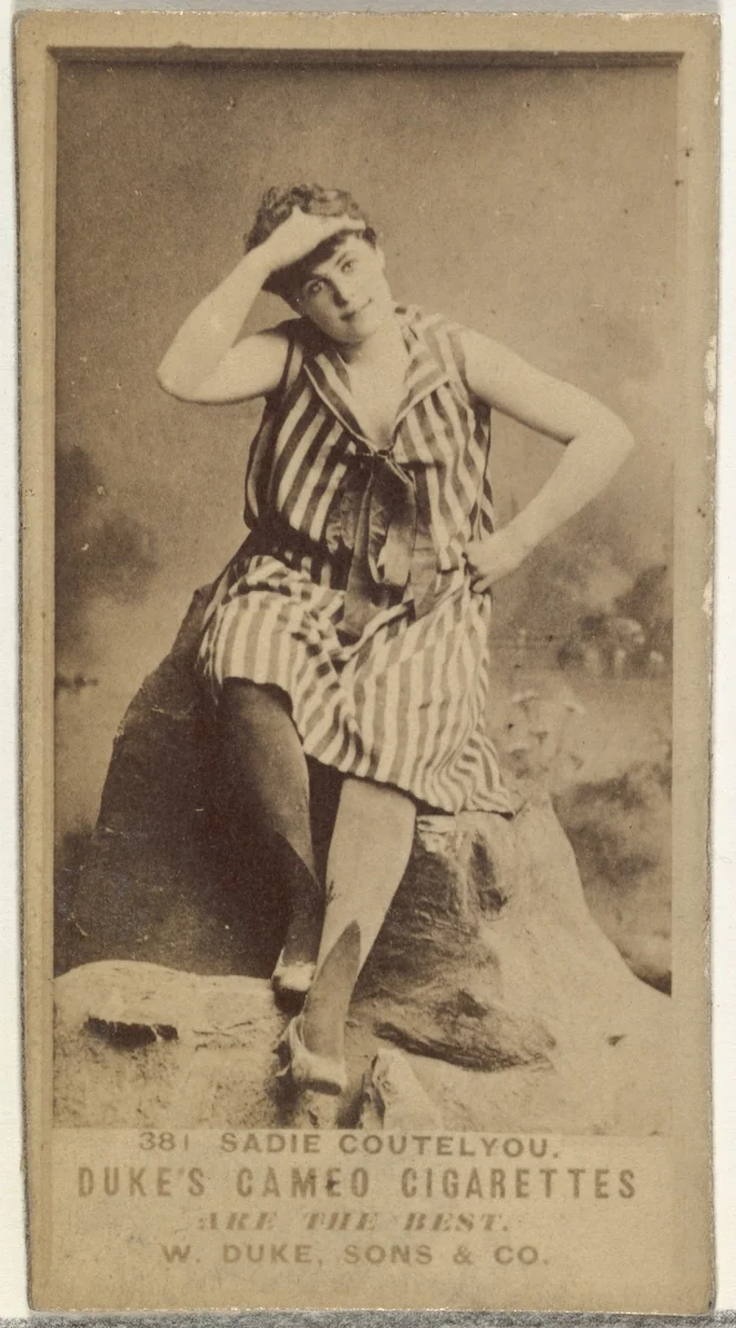Card Number 381, Sadie Coutelyou, from the Actors and Actresses series (N145-5) issued by Duke Sons & Co. to promote Cameo Cigarettes by W. Duke, Sons & Co., photograph, 1880-1889