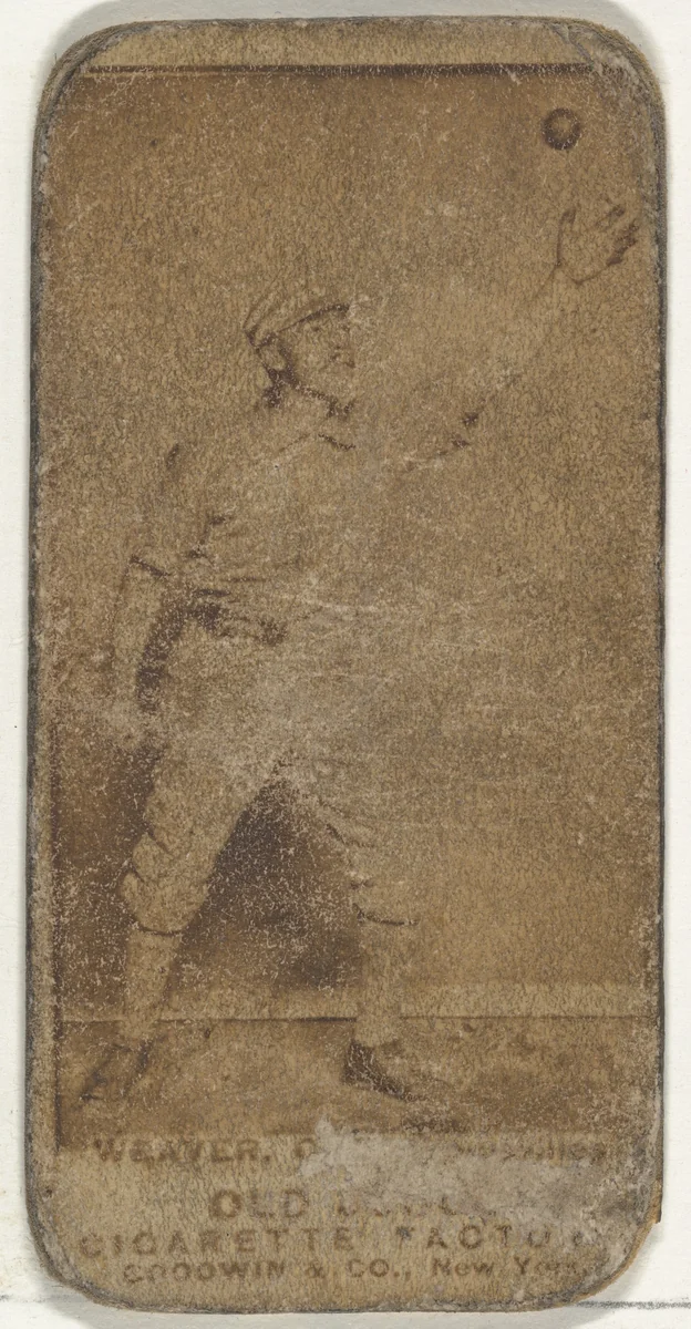 William B. "Farmer" Weaver, Center Field, Louisville Colonels, from the Old Judge series (N172) for Old Judge Cigarettes by Goodwin & Company, photograph, 1887-1890