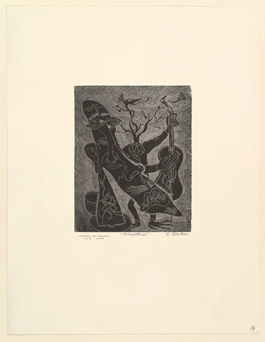 Monsters by Fred Becker, print, 1935-1940