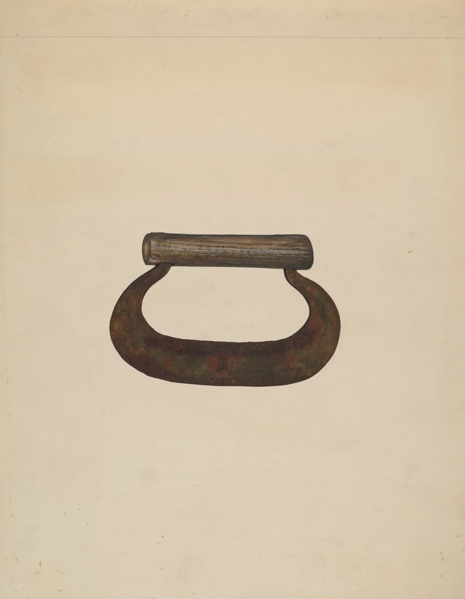 Chopping Knife by Walter Praefke, index of american design, 1937