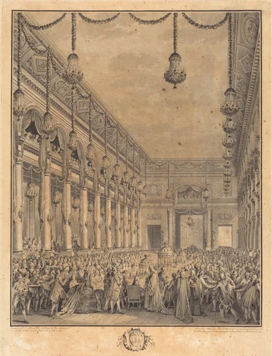 Le festin royal by Jean Michel Moreau, print, 1782
