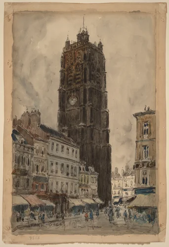 Dunkerque by Frank Myers Boggs, drawing, 1920