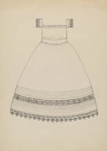 Infant's Dress by Evelyn Bailey, index of american design, 1936