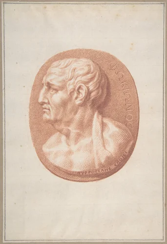 Presumed Portrait of Phocion by Bernard Picart, drawing, 1685-1733