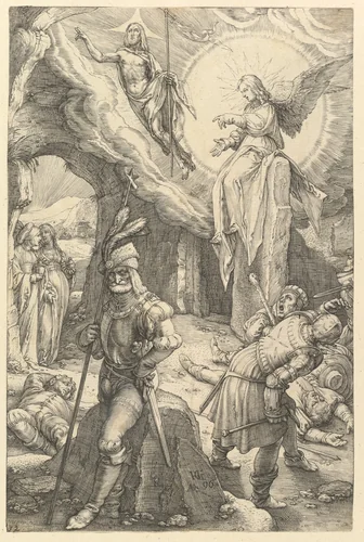 The Resurrection, from "The Passion of Christ" by Hendrick Goltzius, print, 1596