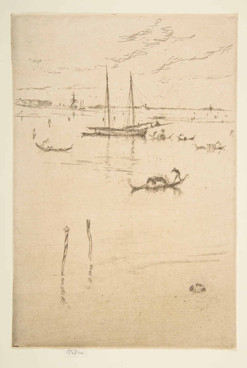 The Little Lagoon by James McNeill Whistler, print, 1879-1880