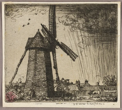The Windmill by Donald Shaw MacLaughlan, print, 1902