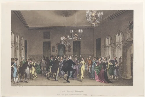 The Ball Room by Thomas Rowlandson, print, 1813
