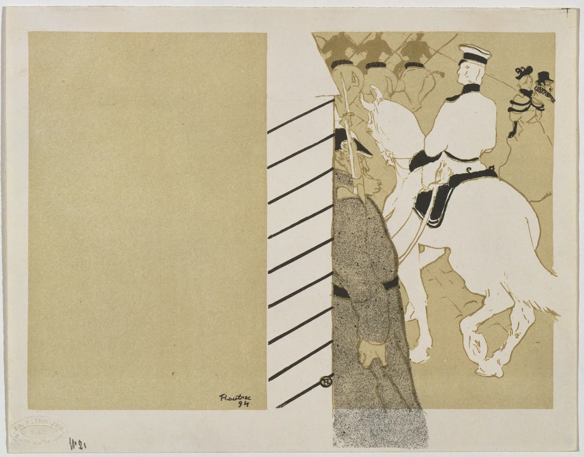 Cover for Babylone d'Allemagne by Henri de Toulouse-Lautrec, print, 1894