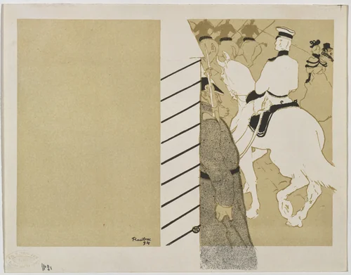 Cover for Babylone d'Allemagne by Henri de Toulouse-Lautrec, print, 1894