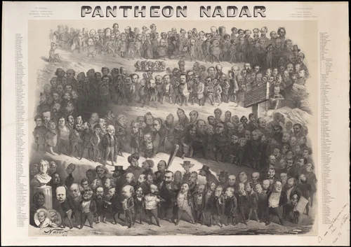 Nadar's Pantheon (Panthéon Nadar) by Nadar, print, 1854