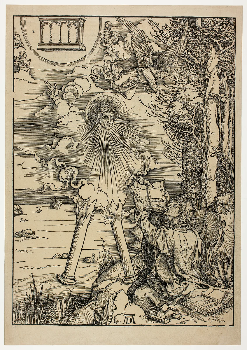 St. John Devouring the Book, from The Apocalypse by Albrecht Dürer, print, 1496-1498