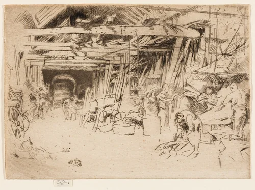 Wheelwright by James McNeill Whistler, print, 1880