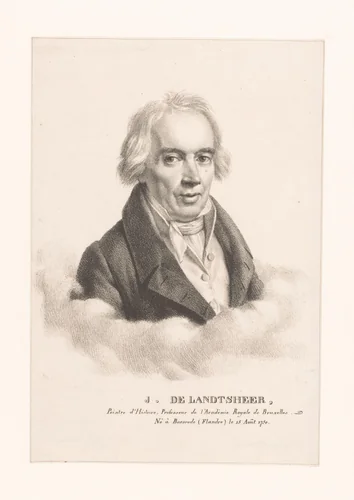 Portret van Jean de Landtsheer by Guillaume Philidor Van den Burggraaff, print, 1822