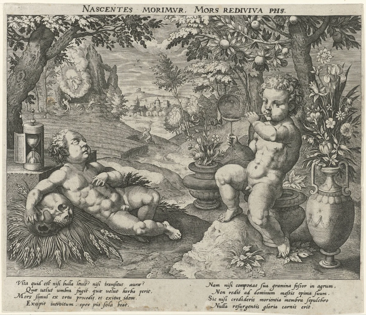 Allegory of Transience by Unknown, print, 1570-1672