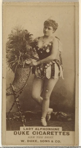 Lady Alphonsine, from the Actors and Actresses series (N145-7) issued by Duke Sons & Co. to promote Duke Cigarettes by W. Duke, Sons & Co., photograph, 1880-1889