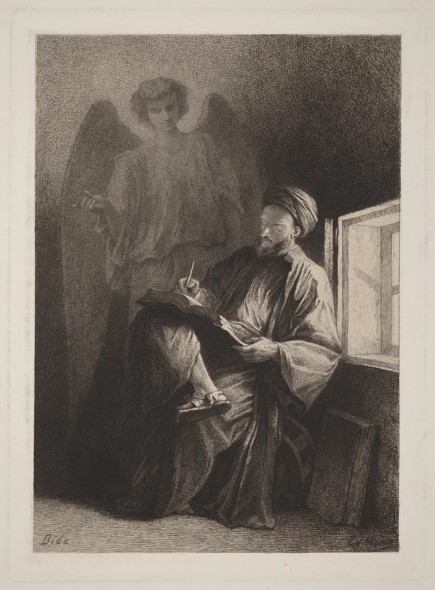 Saint Matthew by Edmond Hédouin; Alexandre Bida, print, 1873