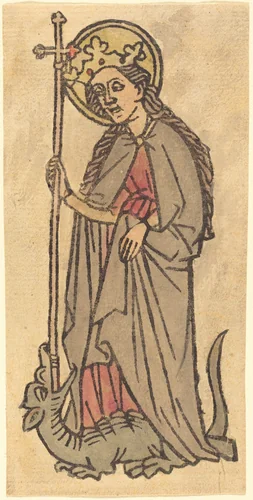 Saint Margaret by German 15th Century, print, 1460