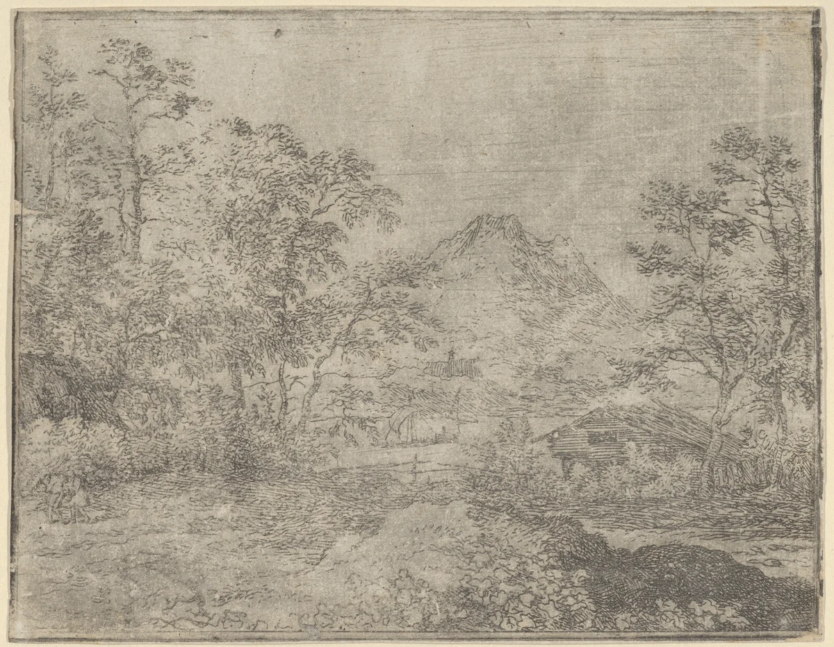 The Broad River by Allart van Everdingen, print, 1621-1675