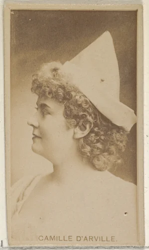 Camille D' Arville, from the Actors and Actresses series (N45, Type 8) for Virginia Brights Cigarettes by Allen & Ginter, photograph, 1885-1891