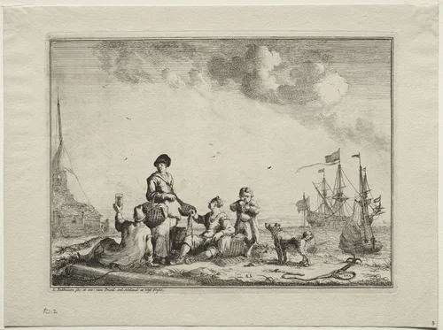 Fish Vender by Ludolf Backhuysen, other, 1701